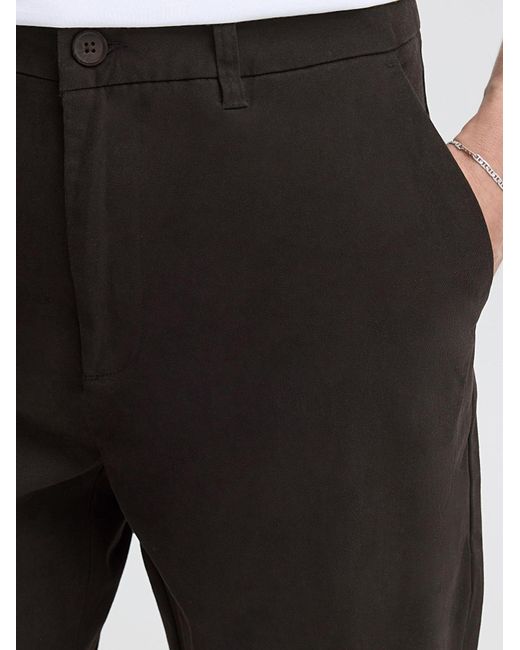 Solid Chinohose Sdtate in Black für Herren