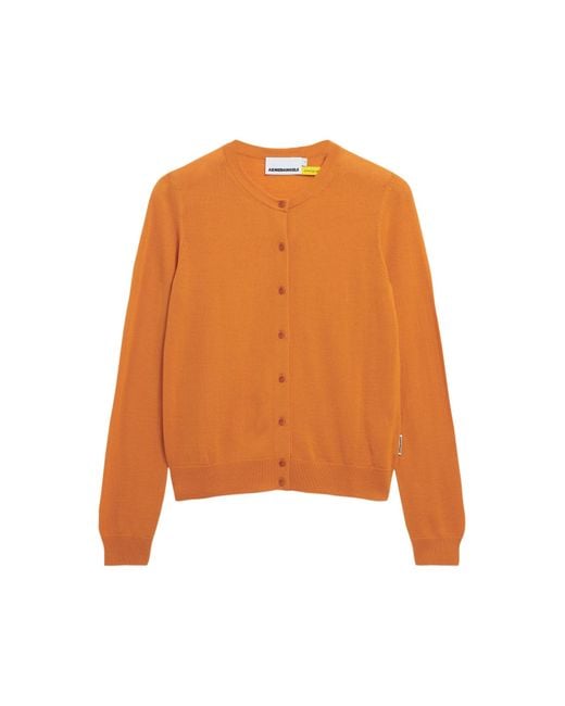 ARMEDANGELS Orange Strickjacke Ophaliaa Merino