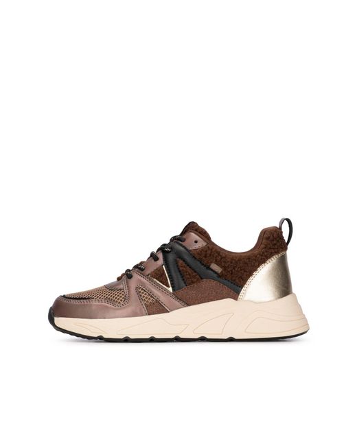 Posh By Poelman Brown Sneaker 'Carocel'