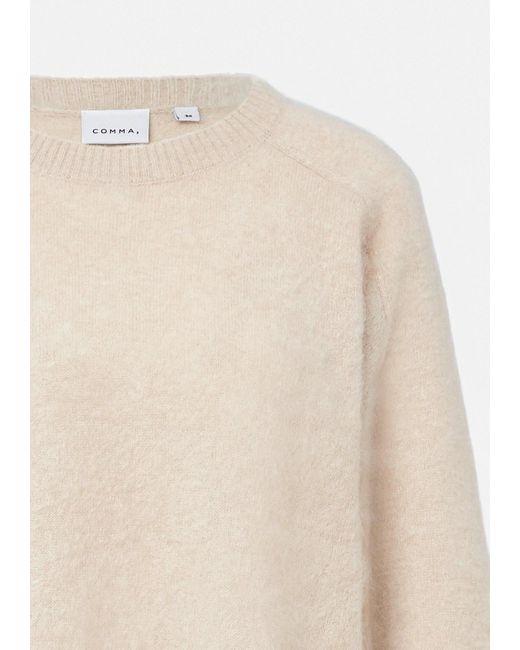 Comma, White Pullover