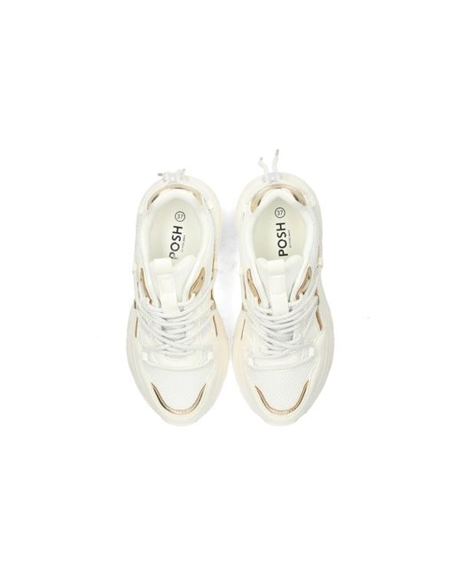 Posh By Poelman White Sneaker 'Madee'