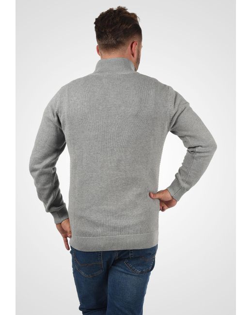 INDICODE Pullover Richard in Gray für Herren