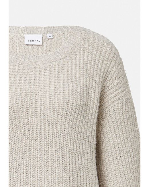 Comma, White Pullover