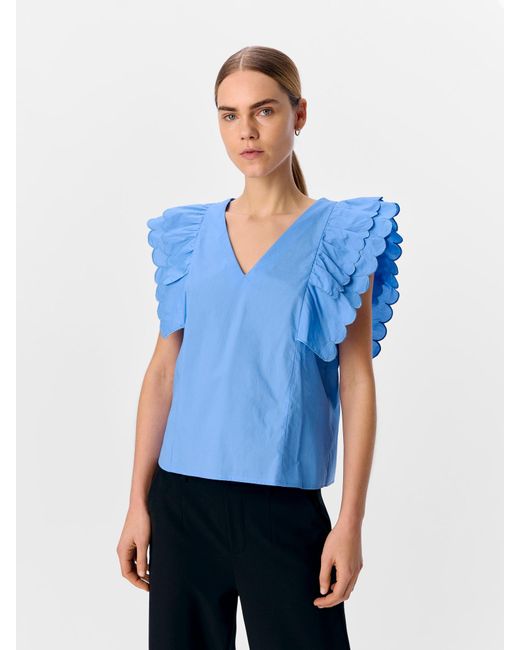 Object Blue Bluse 'Objhope Papaya'