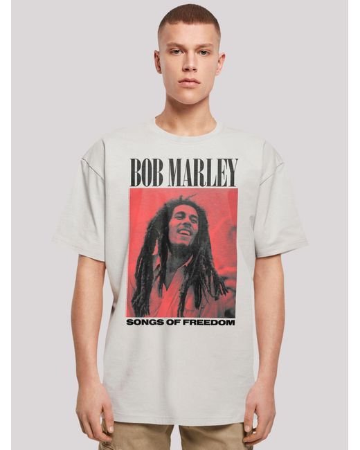 F4NT4STIC Shirt Bob Marley in White für Herren