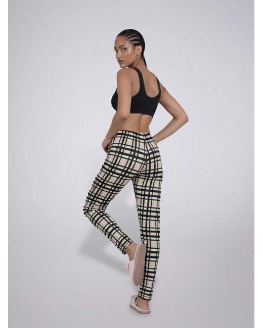 LEAFLETIC Black Pyjamahose