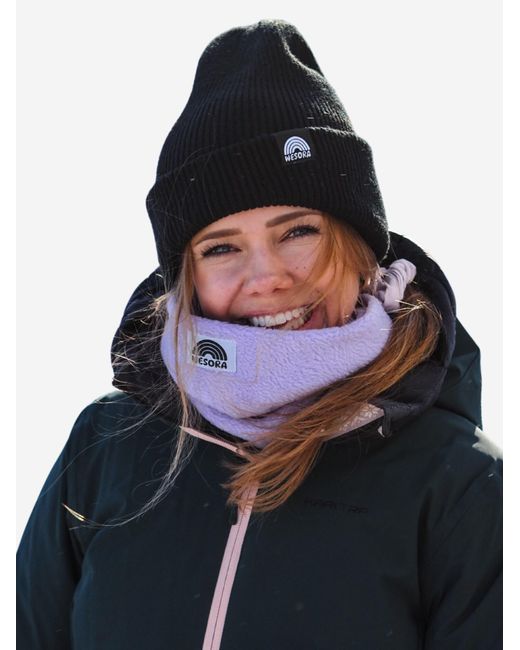 WESORA GmbH Purple Schlauchschal Fleece Neckwarmer