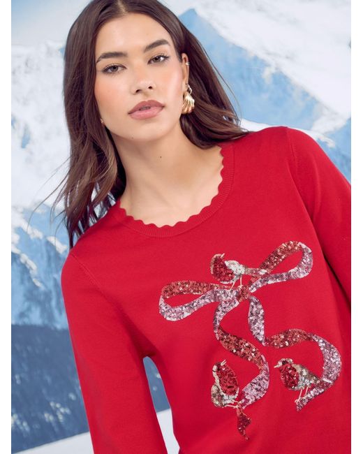 Lipsy Red Pullover