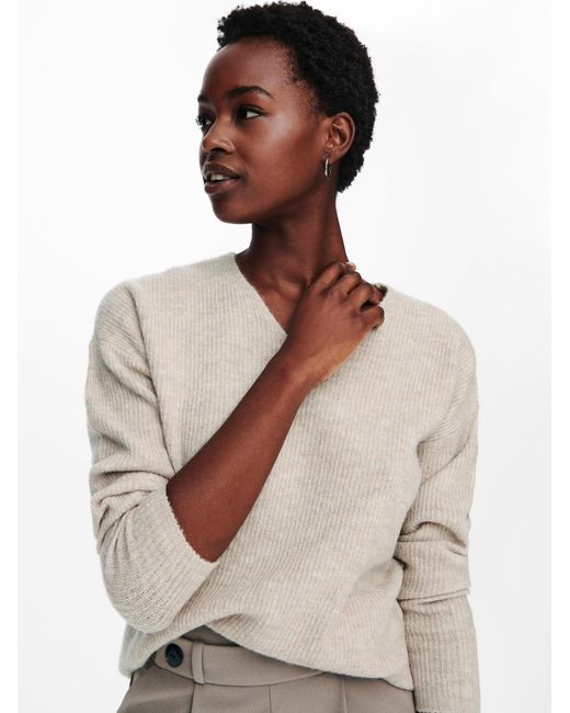 ONLY Natural Pullover Strickpullover ONLCAMILLA