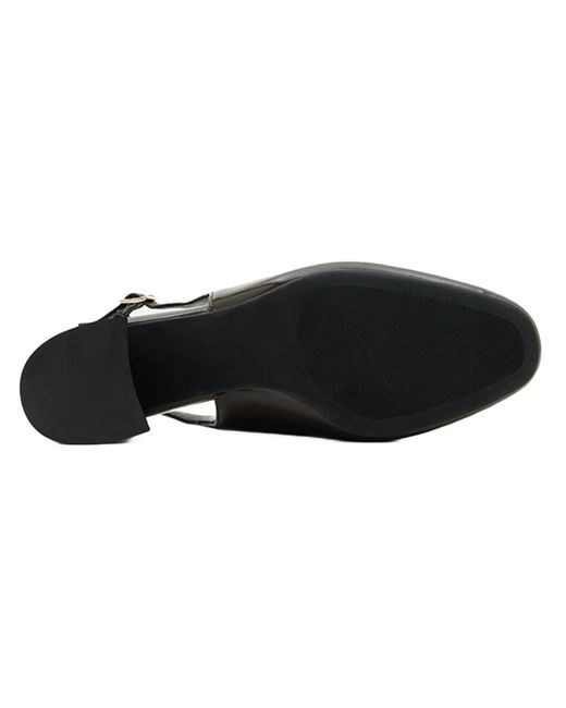 Desa Black Slingpumps Slingback-Blockabsatz
