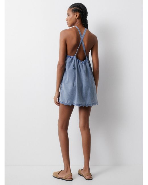 Pull&Bear Blue Kleid