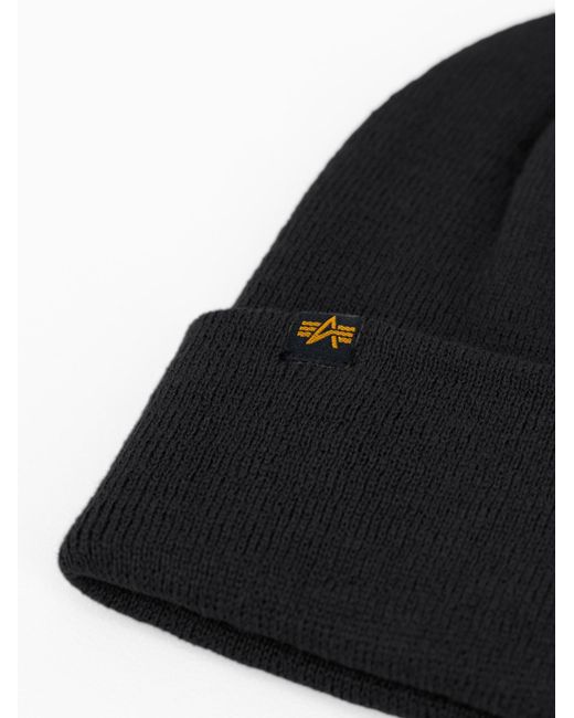 Alpha Industries Mütze in Black für Herren