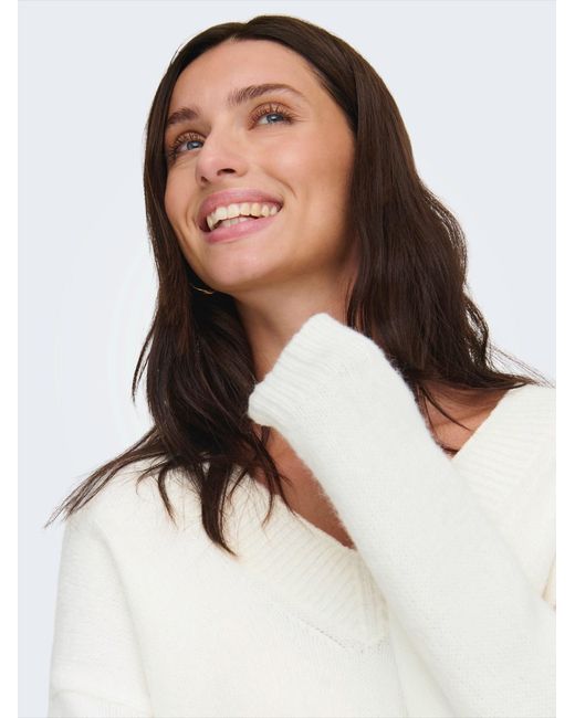 Jdy White Pullover Silja
