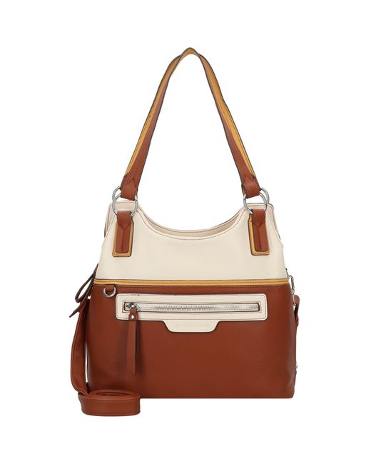 Tom Tailor Brown Schultertasche 'jule'