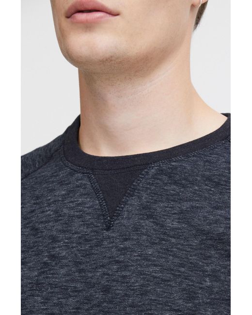 Solid Sweatshirt in Blue für Herren