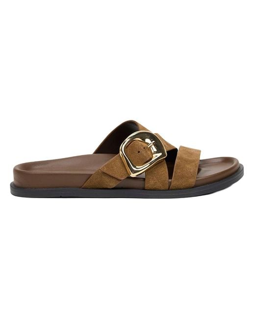 Desa Brown Pantolette Folien