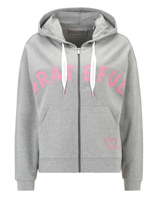 Betty Barclay Gray Sweatjacke Mit Kapuze