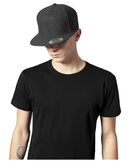 Flexfit Black Cap Melton Wool