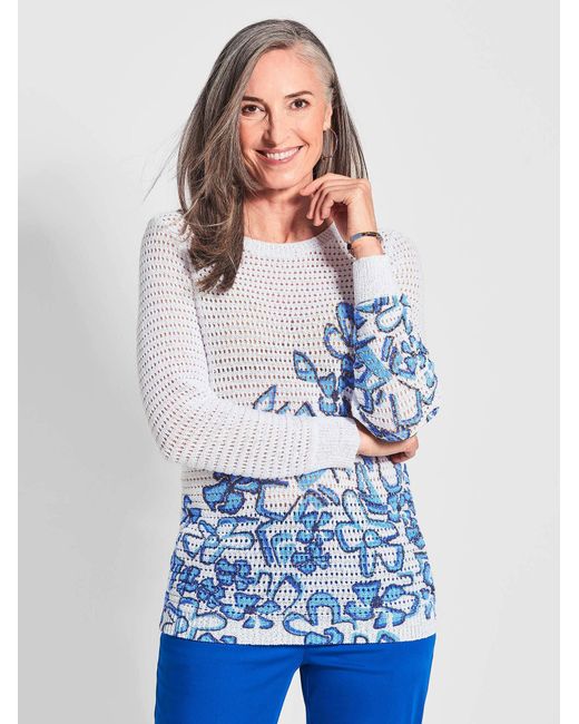 Goldner Blue Druckpullover