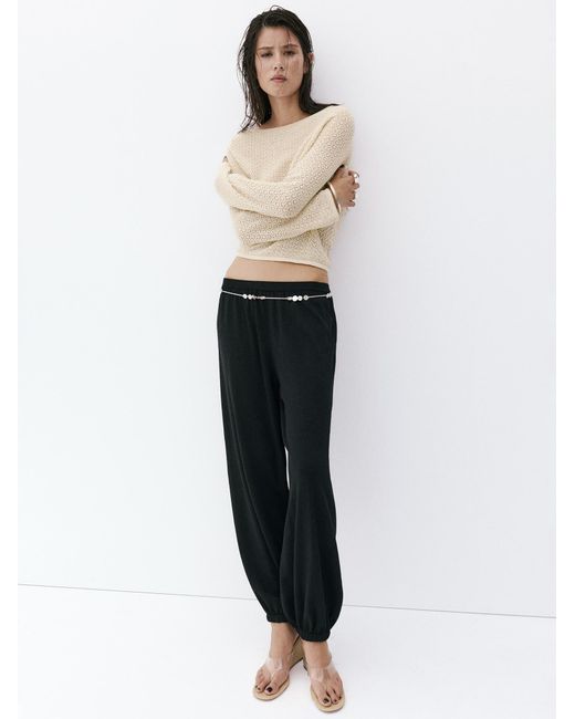Mango White Pullover Maria