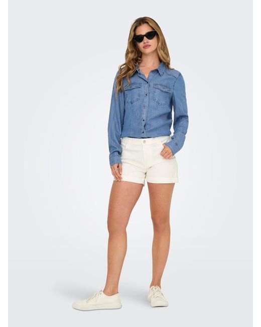 ONLY Blue Bluse 'Onlcharis'