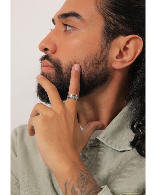 Kuzzoi Ring Zahlen in Multicolor für Herren
