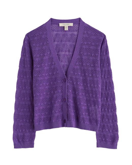 Seasalt Cornwall Purple Strickjacke 'Sweet Day'
