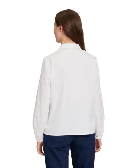 BETTY&CO White Hemdbluse Mit Pailletten