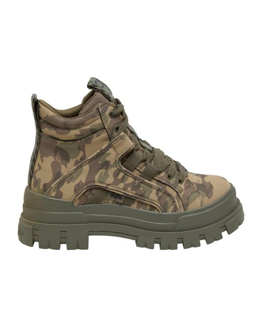 Buffalo Brown Schnürstiefelette Aspha