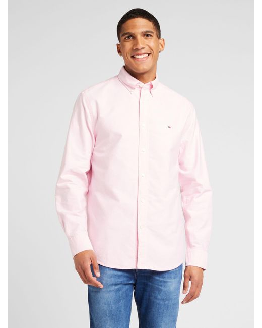 Tommy Hilfiger Hemd 'heritage' in Pink für Herren