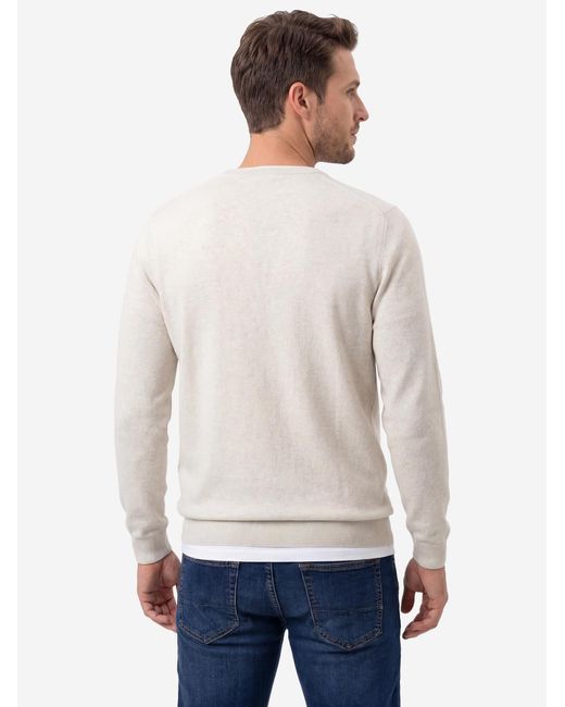 S.oliver Oliver Pullover Basic in White für Herren