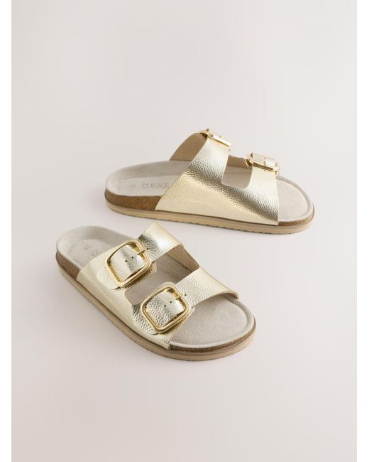 Next Metallic Pantolette