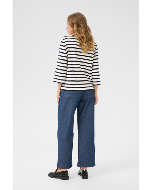 Kaffe White Pullover Amara