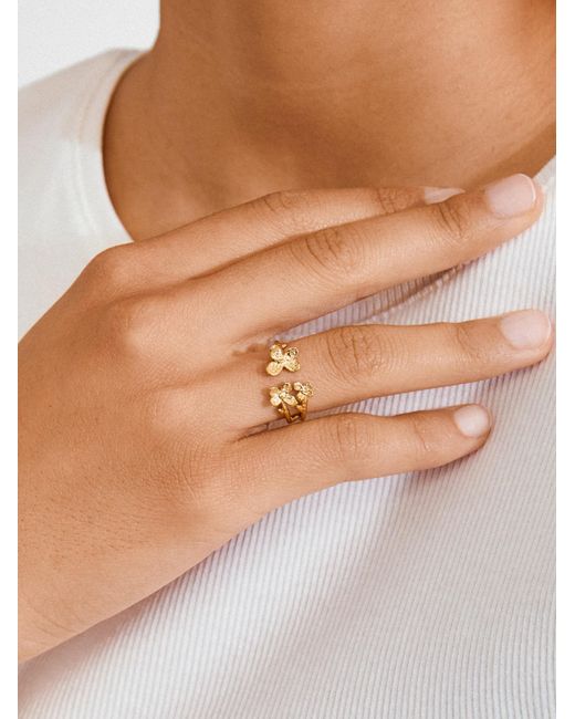 Pilgrim Metallic Ring Ajani