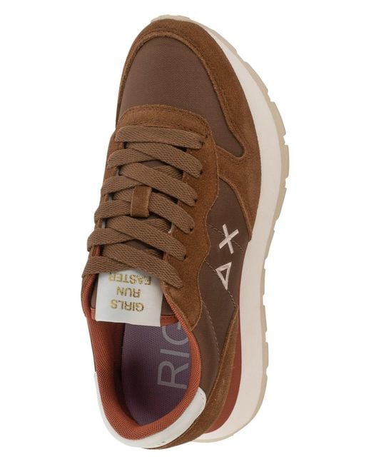 Sun 68 Brown Sneaker Low Ally Solid