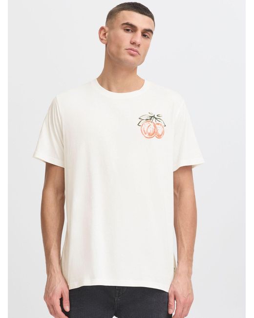Solid Rundhalsshirt Sdpargav in White für Herren