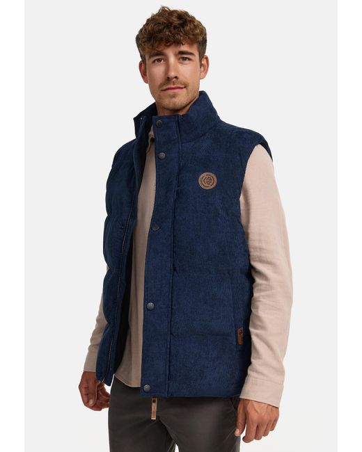 INDICODE Weste Cobbyn in Blue für Herren