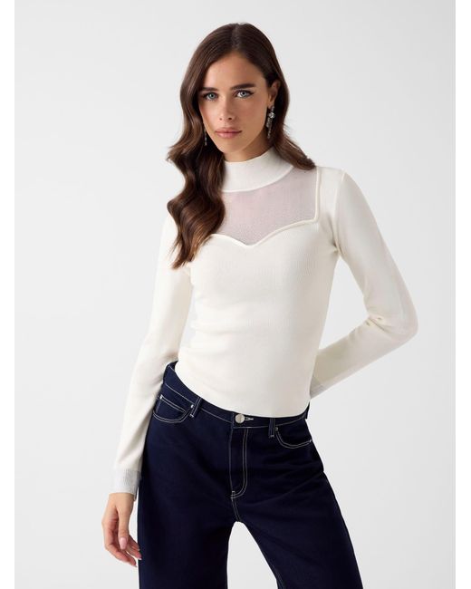 Guess White Pullover