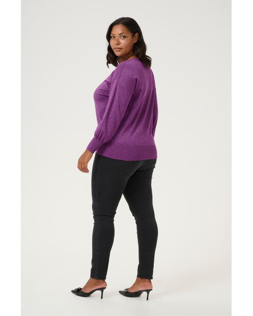 Kaffe Purple Pullover Kc Regitta