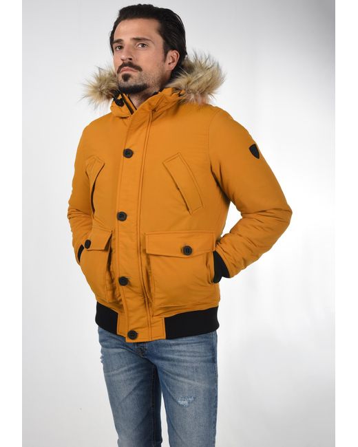 Solid Winterjacke 'frio' in Orange für Herren