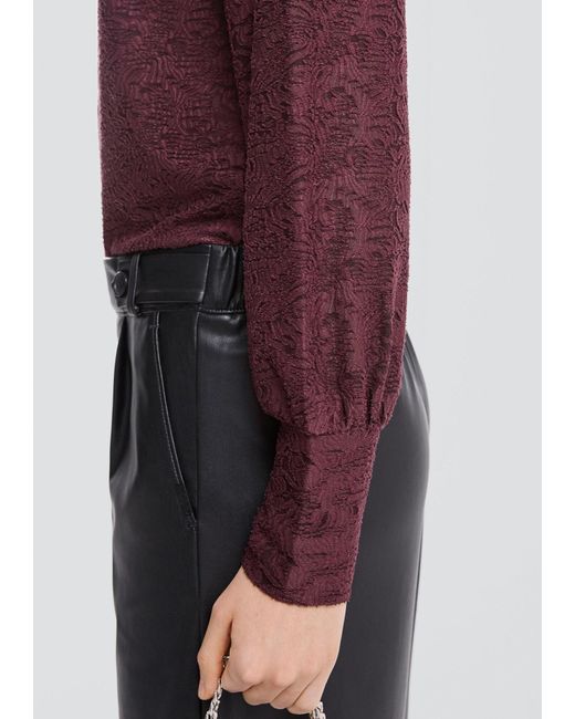 QS Purple Bluse