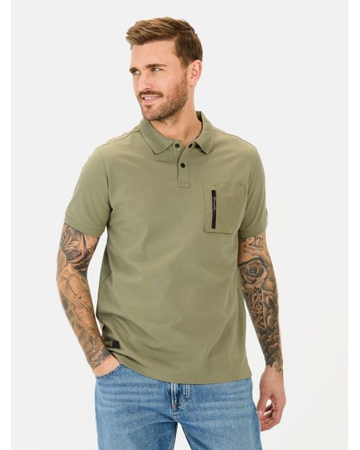 Camel Active Kurzarm Poloshirt Mit Cooling Effekt in Green für Herren