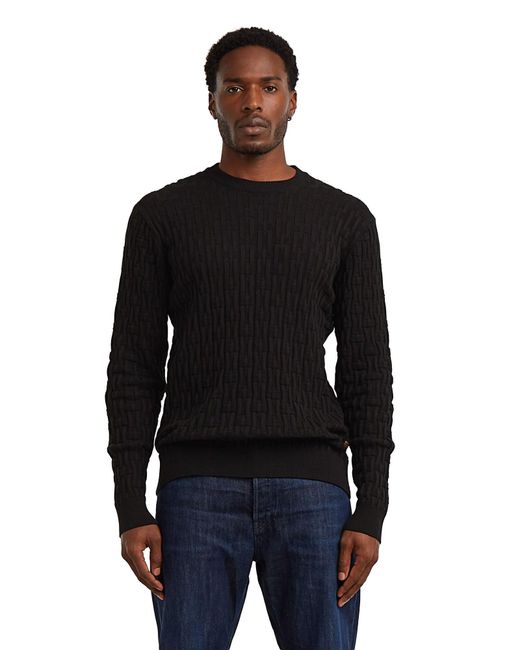 G-Star Pullover Chain Structured in Black für Herren