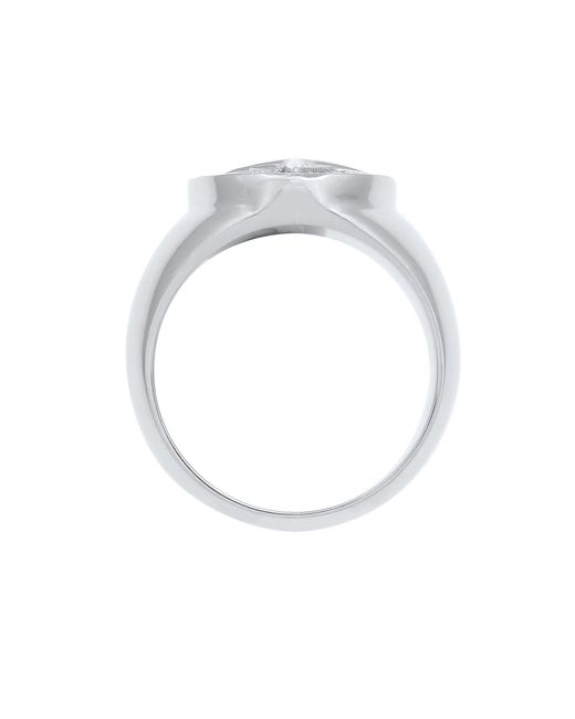 Kuzzoi Ring 'siegelring in White für Herren