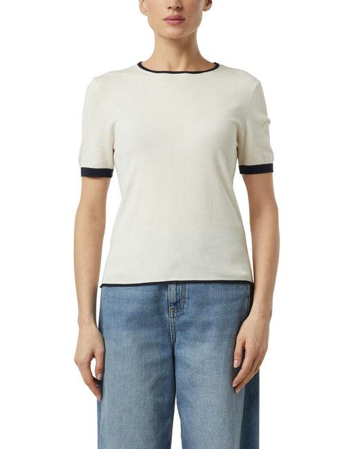 Comma, White Strickshirt