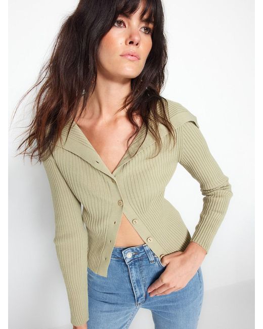 Trendyol Green Strickjacke