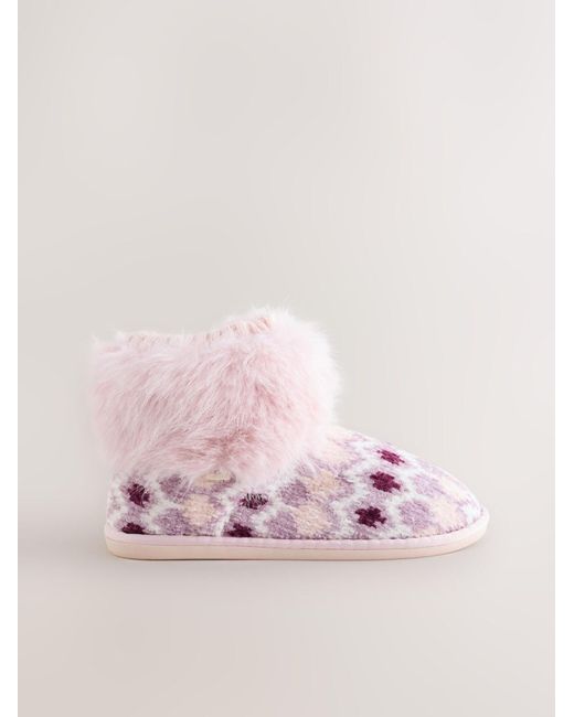 Next Pink Hausschuh