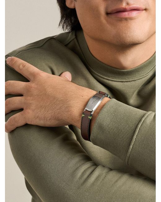 Fossil Armband Everett in Brown für Herren