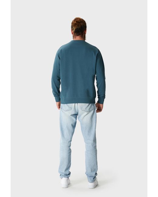 Oldskull Sweatshirt Plain Basic in Green für Herren