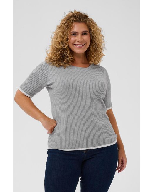 Kaffe Gray Pullover Lizzy